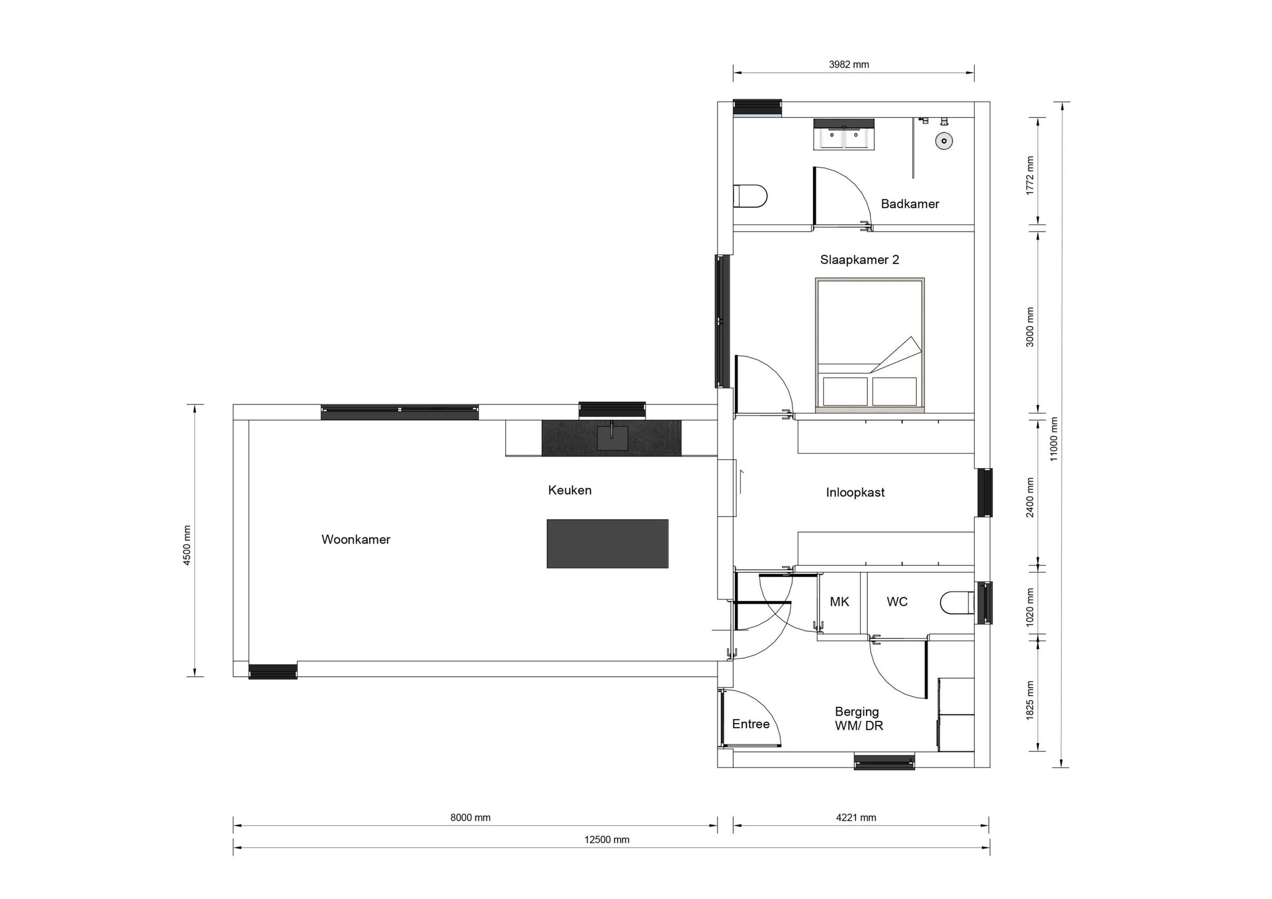 Plattegrond van de Cayano