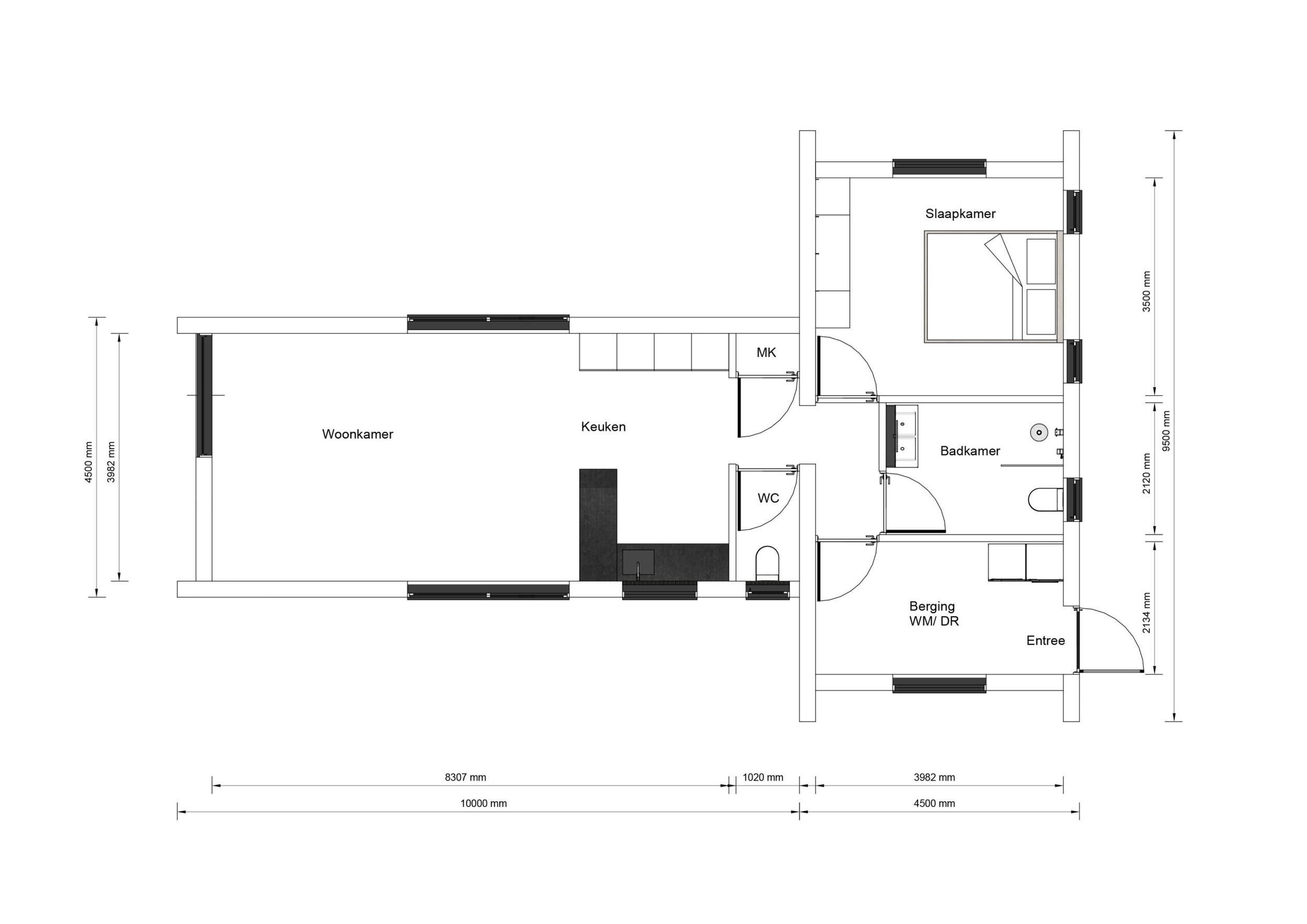 Plattegrond van de Marona